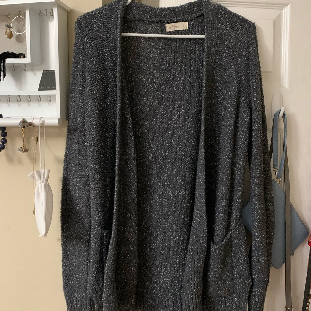 Hollister grey cardigan